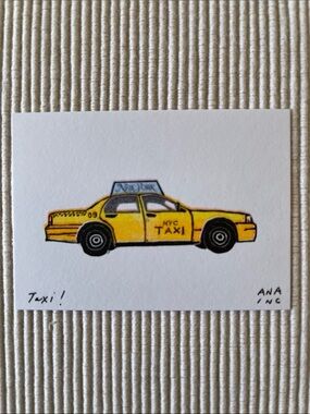 Anastasia Inciardi Taxi! Mini Print